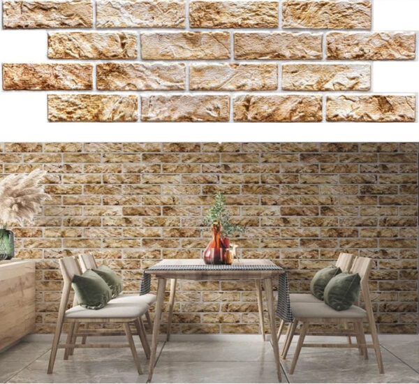 3D חיפוי קירות – Old Brick Brown