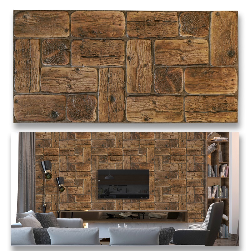 Стеновые панели 3D - Pine Round Logs