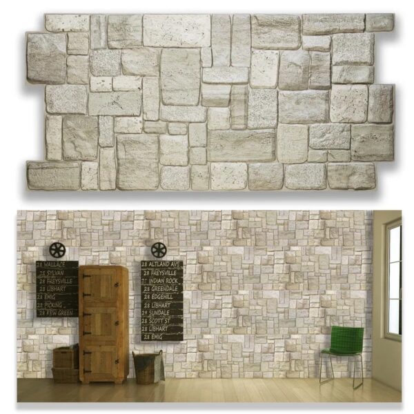 Стеновые 3D панели — Limestone Light